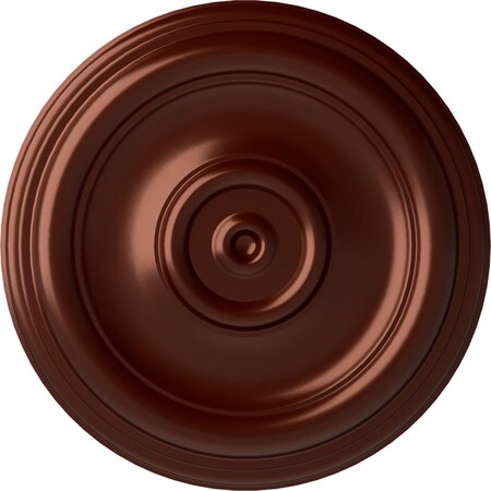 Ekena Millwork Traditional Ceiling Medallion (Fits Canopies up to 2 3/4"), Hand-Painted Antique Copper, 12"OD x 1"P CM12TRACS